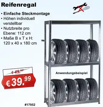 Stabilo Fachmarkt Reifenregal Angebot