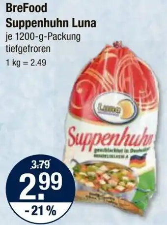 V Markt BreFood Suppenhuhn Luna 1200 g Packung Angebot