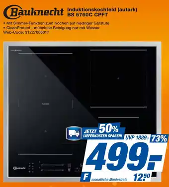 expert Techno Land Bauknecht Induktionskochfeld (autark) BS 5760C CPFT Angebot