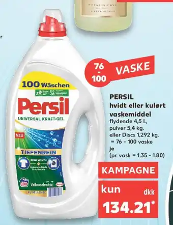 Kaufland PERSIL hvidt eller kulørt vaskemiddel 76-100 vaske Angebot