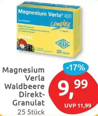 Budni Magnesium Verla Waldbeere Direkt-Granulat 25 Stück Angebot