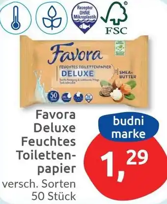 Budni Feuchtes Toilettenpapier 50 Stück Angebot