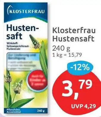 Budni Klosterfrau Hustensaft 240 g Angebot