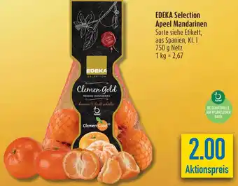 diska EDEKA Selection Apeel Mandarinen 750 g Netz Angebot