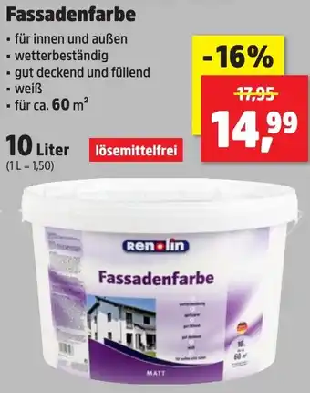 Thomas Philipps Renolin Fassadenfarbe 10 Liter Angebot