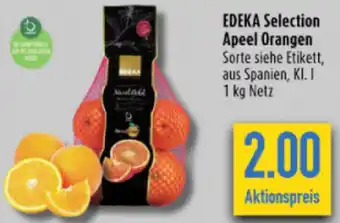 diska EDEKA Selection Apeel Orangen 1 kg Netz Angebot