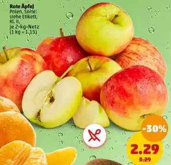 PENNY Rote Äpfel 2 kg Netz Angebot