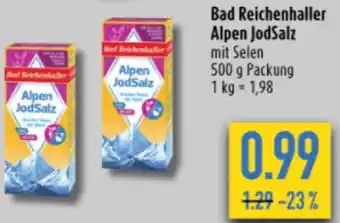 diska Bad Reichenhaller Alpen JodSalz 500 g Packung Angebot