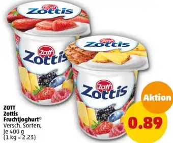 PENNY ZOTT Zottis Fruchtjoghurt 400 g Angebot