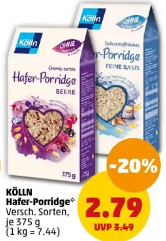 PENNY Kölln Hafer Porridge 375 g Angebot