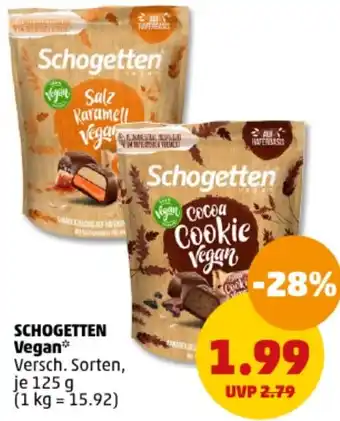 PENNY SCHOGETTEN Vegan 125 g Angebot