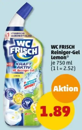 PENNY WC FRISCH Reiniger-Gel Lemon 750 ml Angebot