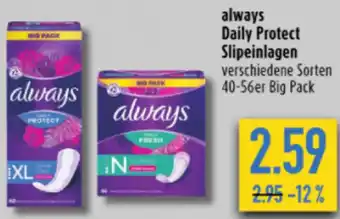 diska always Daily Protect Slipeinlagen 40-56er Big Pack Angebot