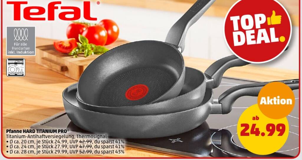 Tefal Pfanne Hard Titanium Pro Angebot Bei Penny 2289