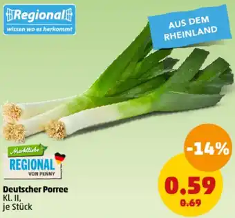 PENNY Deutscher Porree Angebot