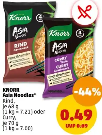 PENNY Knorr Asia Noodles 68/70 g Angebot