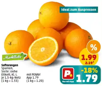 PENNY Saftorangen 1,5 kg Netz Angebot