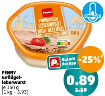 PENNY PENNY Geflügelleberwurst 150 g Angebot