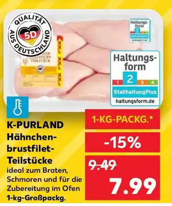 Kaufland K-PURLAND Hähnchenbrustfilet- Teilstücke 1kg Angebot