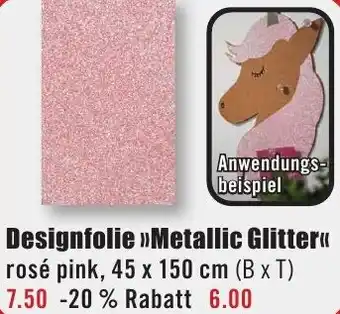 B1 Discount Baumarkt Designfolie » Metallic Glitter« Angebot