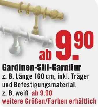 B1 Discount Baumarkt Gardinen Stil Garnitur Angebot