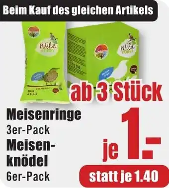 B1 Discount Baumarkt Meisenringe 3er-Pack oder Meisenknödel 6er Pack Angebot