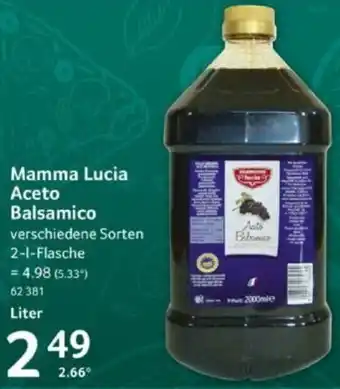 Selgros Mamma Lucia Aceto Balsamico 2 L Flasche Angebot