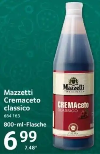 Selgros Mazzetti Cremaceto classico 800 ml Flasche Angebot