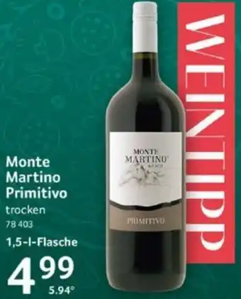 Selgros Monte Martino Primitivo 1,5-L-Flasche Angebot