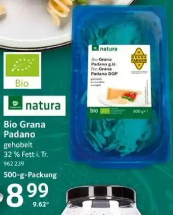 Selgros Bio Grana Padano 500 g Packung Angebot