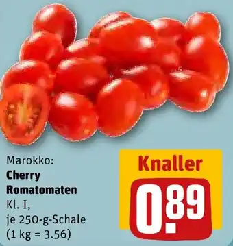 REWE Cherry Romatomaten 250 g Schale Angebot