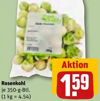 REWE Rosenkohl 350 g Btl. Angebot