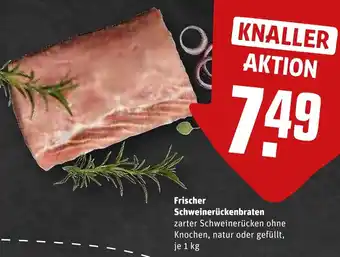 REWE Frischer Schweinerückenbraten 1 kg Angebot