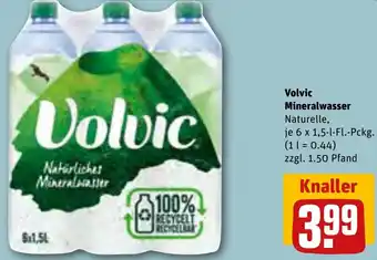 REWE Volvic Mineralwasser 6 x 1,5-l-Fl. Pckg. Angebot