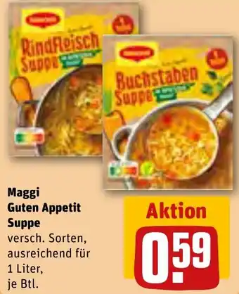 REWE Maggi Guten Appetit Suppe 1 Liter Angebot