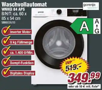 Poco Gorenje Waschvollautomat WNHEI 84 APS Angebot