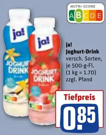 REWE ja! Joghurt Drink 500-g-Fl. Angebot