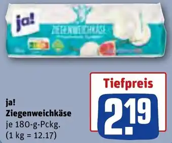 REWE ja! Ziegenweichkäse 180 g Pckg. Angebot