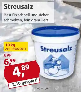 Sonderpreis Baumarkt Streusalz 10 kg Angebot