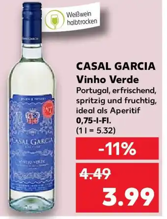 Kaufland CASAL GARCIA Vinho Verde 750ml Angebot