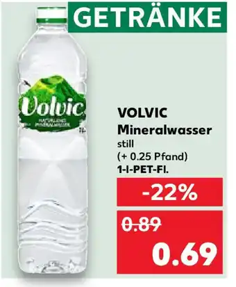 Kaufland VOLVIC Mineralwasser still 1L Angebot