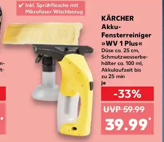 Kaufland KÄRCHER Akku- Fensterreiniger WV 1 Plus Angebot