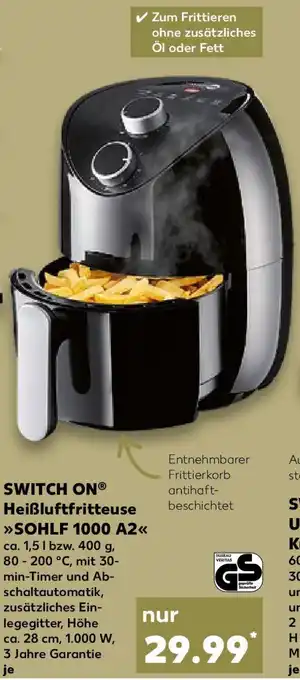 Kaufland SWITCH ON Heißluftfritteuse SOHLF 1000 A2 Angebot