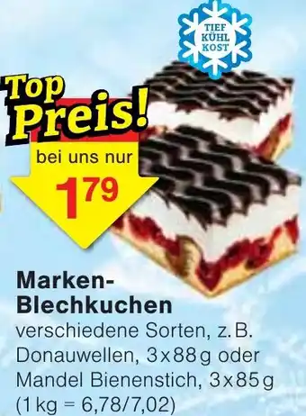 Wiglo Wunderland Marken-Blechkuchen 3x88 g/3x85 g Angebot