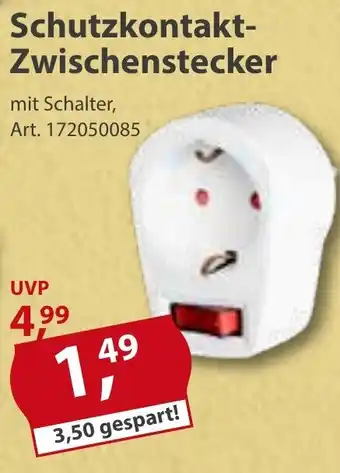 Sonderpreis Baumarkt Schutzkontakt-Zwischenstecker Angebot
