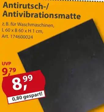 Sonderpreis Baumarkt Antirutsch-/ Antivibrationsmatte Angebot