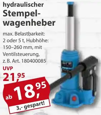 Sonderpreis Baumarkt hydraulischer Stempelwagenheber Angebot