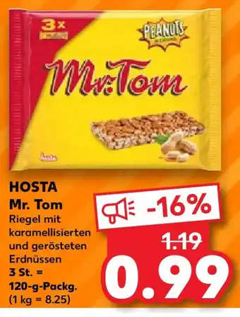 Kaufland HOSTA Mr. Tom Riegel 120g Angebot