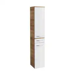 toom Baumarkt Fackelmann hochschrank 'milano' asteiche/weiß 30,5 x 165,5 x 32 cm Angebot