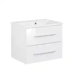toom Baumarkt Fackelmann waschtisch mit unterschrank 'b.clever' weiß 60 x 51 x 46 cm Angebot